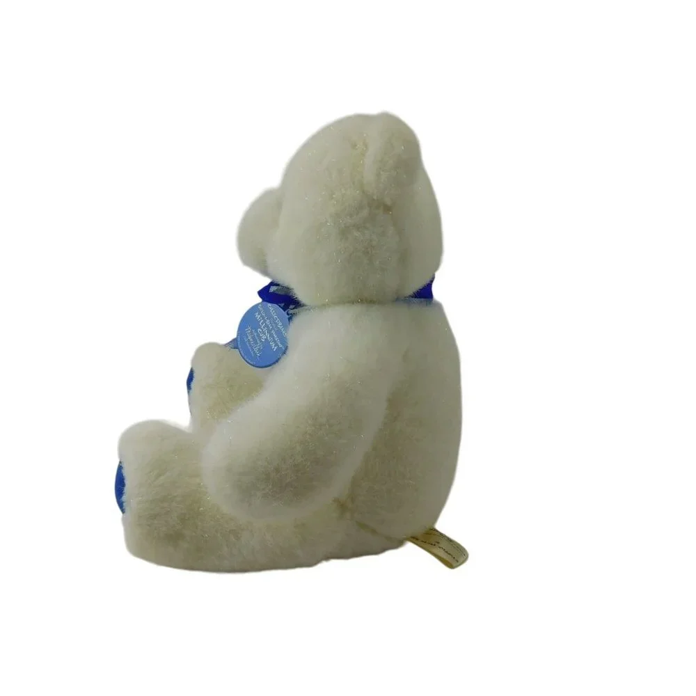 Vintage Build A Bear Blue/White/Sparkle 2000 Millennium Cub Limited Edition 11" - Picture 4 of 8